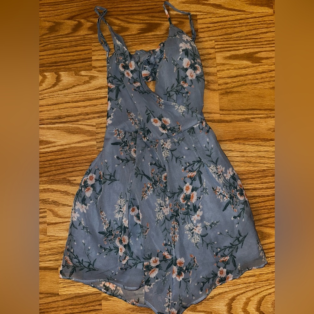 American Eagle Outfitters Blue Floral Dress